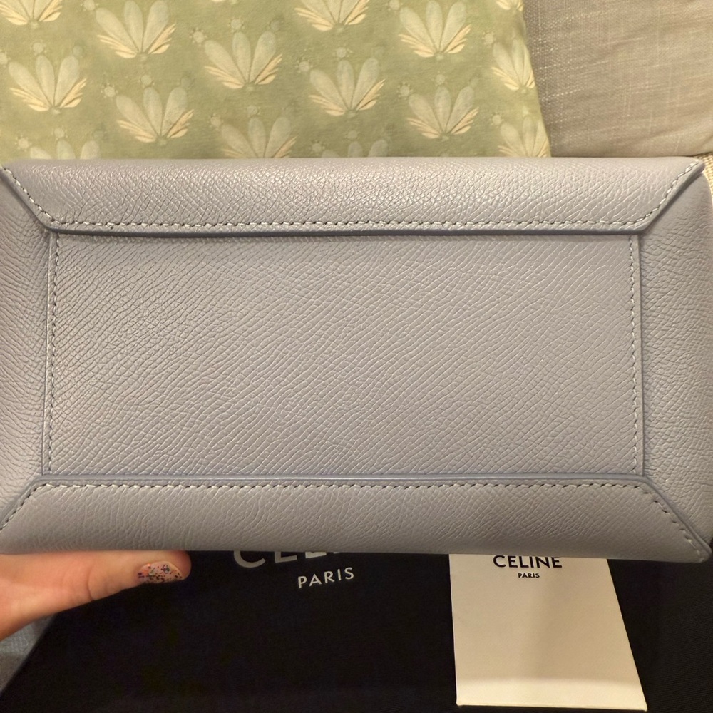 Celine Nano Belt Bag in Artic Blue - Picture 8 of 15